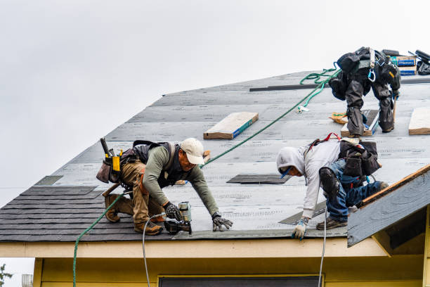 Professional Metal Roofing technician working in Luna Pier, MI